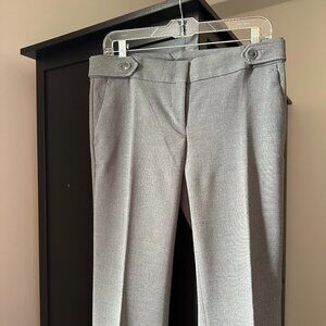 NWT Ann Taylor Loft Size 2 Marisa Trouser Pants Light Gray